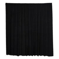 Pipe & Drapes theaterdoek zwart 3mtr