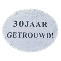 Banner "30 jaar getrouwd" tbv opblaasbare multipop