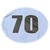 Banner "70" tbv opblaasbare multipop