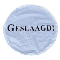 Banner "Geslaagd" tbv opblaasbare multipop
