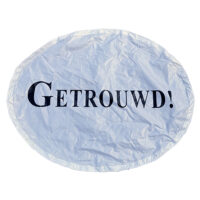 Banner "Getrouwd!" tbv opblaasbare multipop