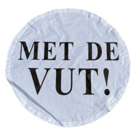 Banner "Met de VUT!" tbv opblaasbare multipop