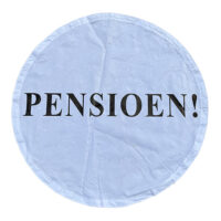 Banner "Pensioen!" tbv opblaasbare multipop