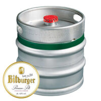 Bitburger Pils 4,8%ALC 30L fust platte schuifkoppeling [GR]