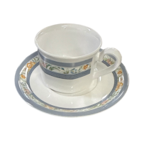 Melamine Floral kop en schotel