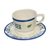 Melamine Onyx kop en schotel