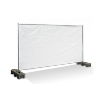 Bouwhekken met wit zeil (25 stuks)